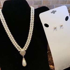 Pearl Necklace Set